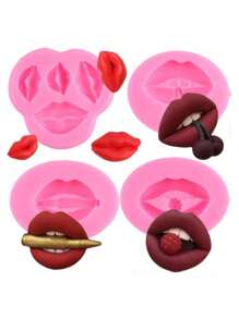 1 Pc Cherry Lip Shaped Silicone Mold