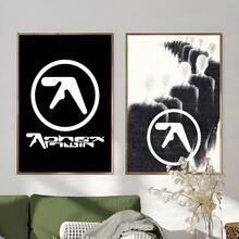 Tranh dán tường (1/3 tấm), có khung/không khung, hình ảnh album DJ A-Aphex T-Twin hiện đại, chống thấm nước, tự dính, thích hợp cho nhà ở, phòng khách, phòng ngủ, quán bar và các không gian khác, dùng để trang trí. - Nhiều màu - Xem 6
