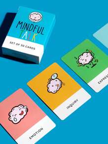 50 件/圣诞节装饰一套正念谈话纸牌游戏充满智能纸牌游戏适合家庭聚会复活节万圣节感恩节礼物，成人派对游戏适合万圣节/圣诞节/感恩节