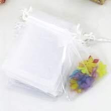 10pcs Gift Packaging Bags, Organza Gift Wrapping Bags, Drawstring Bags, Wedding Necessity Candy Bags, Chocolate Packaging Cloth Bags, Organza Gift Bags, Jewelry Bags, Small Mesh Bags, Drawstring Bags, Wedding Gift Bags, Bracelet Bags For Packaging, Transparent Bags, Jewelry Bags, Small Gifts