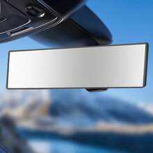 1PC Car HD Rearview Mirror, 300mm Wide-Angle Rearview Mirror, Anti-Glare Convex Mirror, Rearview Mirror Accessory,Auto Accessory, Reverse Assist For Reversing, Minimizes Blind Spots