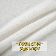 1 Stück 20 x 63 Zoll breiter Uni-DIY-Stoff, Teddy Kurzhaar Plüsch Dekorationsstoff, vorgeschnittene Oblongs für Heimwerken, Nähen, Quilten