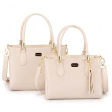 Lorena Baby Women's Bag Stylish Leather Crossbody Hand And Shoulder Casual Fashion 2024 - Màu be - Xem 2