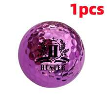 1/3/6/9 balles de golf électroplaquées personnalisées (or, argent, violet, bleu), personnalisation de votre initiale et de votre nom, haute visibilité, équipement de golf durable et précis, structure à double couche de haute qualité, améliore la distance et la précision, idéal pour la pratique et la compétition, cadeau de golf parfait, convient pour la pratique et la compétition