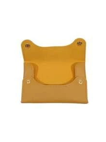1 Peça Organizador de Bolso Portátil e Simples, Caixa de Lenços para Carro, Bolsa de Tecido Reutilizável para Viagem, Bolsa de Armazenamento de Lenços, Estojo de Couro PU, Sacos Higiênicos para Sala de Estar, Banheiro e Pequenos Itens