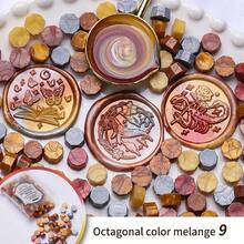 100pcs Octagon Sealing Wax Beads , Multicolor Wax Beads, For Seal Stamp, Handmake Embellishment, DIY Craft, Gift Wrapping, Envelope Sealing, Party Invitation, Scrapbooking,Back To School,School Supplies - 100 Octagonal Pieces - View 15