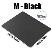 3-Size Aluminum Alloy Gaming Mouse Pad (S/M/L: 26x21-31x26cm) - Smooth Glide & Cooling, Ultra Thin To Large