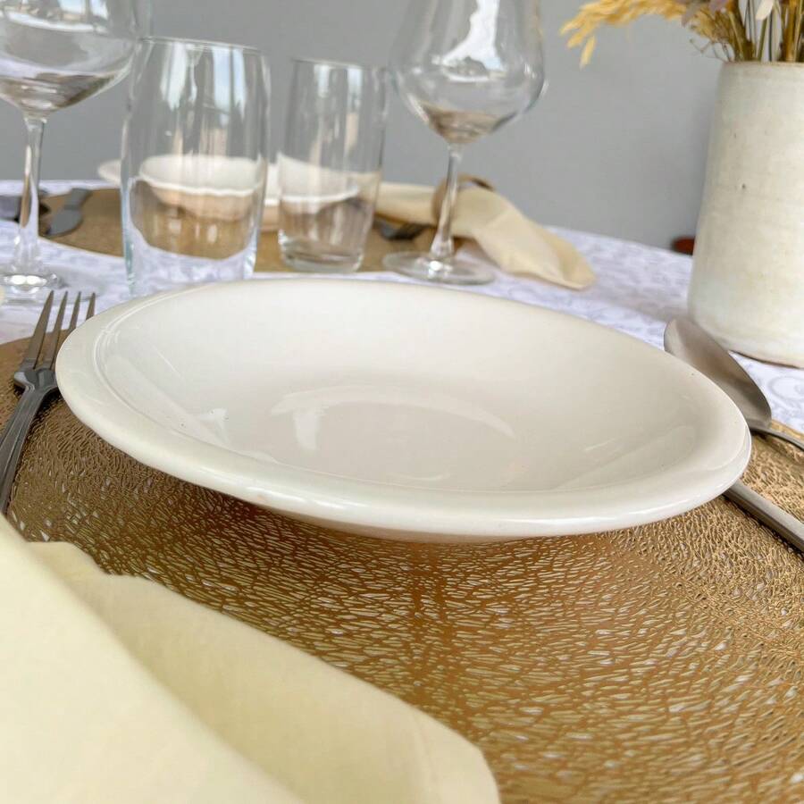 Kit 4 Premium Ceramic Deep Plates 23cm Deep Plate Set Dinnerware Deep Plate - 白色 - 查看 1