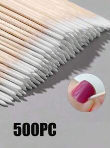100pcs Ultra-Fine Disposable Nail Cleaning Sticks With Sharp Tip For Precision - Pack Of Small-Tip Wooden Toothpick-Style Sticks For Nail Care