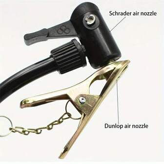 1개 자전거 타이어 밸브 스위치 클립, 슈레더 밸브가 장착된 에어 펌프 또는 인플레이터에 장착하여 자전거 또는 휠체어 타이어 팽창, 영국 밸브를 미국 밸브로