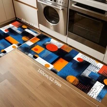 1/2 Piezas Felpudo de cocina minimalista moderno, adecuado para interior/exterior, absorbente de agua y antideslizante, aplicable a dormitorio, baño, cocina, entrada - Decoración del hogar lavable a máquina