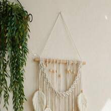 1 Piece Of Handmade Wall Hanging Design Bead Tassel, Bohemian Fashion Home Decoration, Living Room, Bedroom Decoration, Dormitory Mural Decoration, Fashionable Mural Decoration Wall Decor