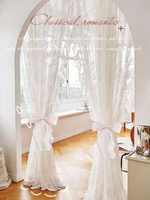 1 قطعة/ 2 قطعة حبل ربط وتنظيم ستائر المنزل، مشابك ستائر ذات زخارف عقدة الفراشة اللؤلؤ المزيف DIY لتثبيت واستنساب الستائر، مناسبة لديكور غرف المعيشة والمكاتب