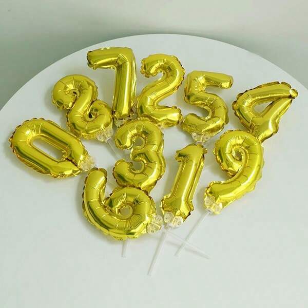 1 balon mini, balon auriu 0-9, balon etichetă tort balon petrecere, balon digital, decor tort sus, decor scenă petrecere, accesorii buchet, decor ziua de naștere, cerere în căsătorie de Ziua Îndrăgostiților, decor Crăciun și Anul Nou, aniversare, decor petrecere aurie, decor balon digital auriu