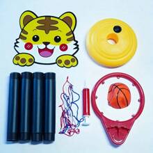 Set di canestro da basket regolabile mini per adolescenti - Comprende un pallone da basket, ottimo per gioco indoor/all'aperto e regalo di compleanno, colore blu