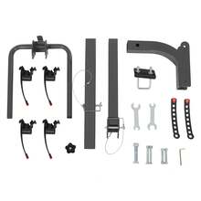 SanBouSi For 2 Bike Rack Bike Carrier Rack Hitch Mount Double Foldable Rack