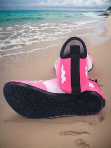 Kids' Shimmer Fish Scale Water Shoes - Rose Pink Quick-Dry Design For Beach, Surf & Waterpark | Lightweight Anti-Scratch Sole | CE-Certified Toddler To Youth Sizes 22-35 - Multicolor - View 3