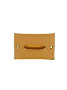 1 Peça Organizador de Bolso Portátil e Simples, Caixa de Lenços para Carro, Bolsa de Tecido Reutilizável para Viagem, Bolsa de Armazenamento de Lenços, Estojo de Couro PU, Sacos Higiênicos para Sala de Estar, Banheiro e Pequenos Itens