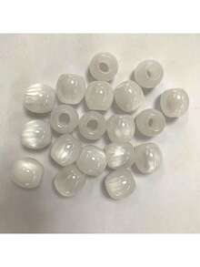 20 件 CHUPU 12 毫米树脂大孔珠，适合 DIY 珠宝制作 - 多种颜色（白色、米色、棕色、绿色），带大理石纹理和斑点图案 - 非常适合手链、项链和工艺项目，抛光纹理工艺珠，适合珠宝制作，CHUPU - 彩色 - 查看 9