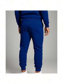 Skull Ghost Streetwear Printed Sweatpants - Royal Blue - View 2