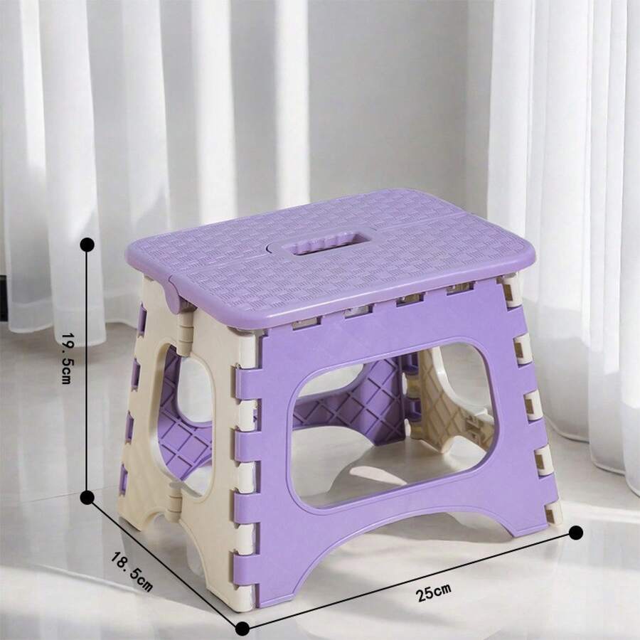 Outdoor Folding Stool Mini Low Stool Portable Plastic Folding Chair Small Stool Thickened Portable Bench