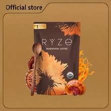 Mushroom Coffee Powder Superfood Blend - Immunity Boosting Coffee With Cordyceps, Reishi (Ganoderma Lucidum), Lion's Mane & 5 Medicinal Mushrooms - Organic Adaptogenic Energy, Focus Support & Antioxidants - Instant Hot/Cold Brew - 其他 - 查看 1