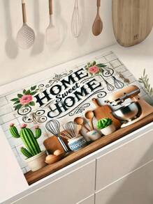 1pc Absorbent Drying Mat, Coffee Machine Mat, Handmade Coffee Pot Drainage Mat, Kitchen Countertop Dish Drying Mat, Breakfast Mat, Non-Slip Heat-Resistant Drainage Mat, Diatomite Drainage Mat, Conceals Stains, Super Drainage Mat, Easy To Clean Dish Rack Mat, Suitable For Kitchen, Dining Table, Cafe, Bar, Holiday, Party, Home Decor, Holiday Gift