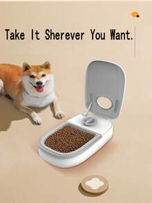 Pet Timer Automatic Feeder, Timed Quantitative Automatic Feeding, Food Wet And Dry Separate Feeding, Out Of The House Without Worrying About Forgetting To Feed The Pet - Multicolor - View 6