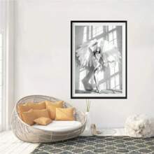 1/3PCS Optional Frame Posters Wall Arts Modern Black And White Ballet Ballerina Posters Home Decor For Living Room ,Wall Art With Frame