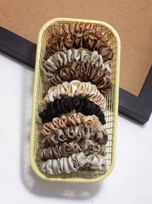 117pcs/Set Chocolate Color Hair Accessories Set, Including Headbands, Large Shrimp-Shaped Hair Clips, Hair Ties And Scrunchies - Suitable For Girls And Women, Whether For Commuting, Dating, Parties, Or Casual Vacations, It Can Meet Your Hair Styling Needs And Make You The Fashion Focal Point - New Design For 2025