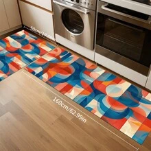 1/2 Piezas Felpudo de cocina minimalista moderno, adecuado para interior/exterior, absorbente de agua y antideslizante, aplicable a dormitorio, baño, cocina, entrada - Decoración del hogar lavable a máquina