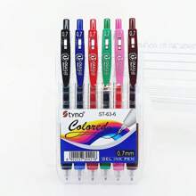 1 pieza Bolígrafo retráctil colorido, pluma para dibujar, diario y arte del estudiante, disponible en 12/8/6/4 colores, pluma de acuarela, pluma para pintar y grafiti en tu diario DIY, bolígrafo de gran capacidad de color, resaltador, útiles escolares, vuelta al cole