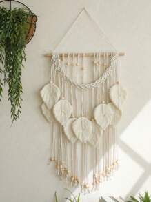 1 Piece Of Handmade Wall Hanging Design Bead Tassel, Bohemian Fashion Home Decoration, Living Room, Bedroom Decoration, Dormitory Mural Decoration, Fashionable Mural Decoration Wall Decor