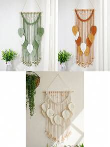1 Piece Of Handmade Wall Hanging Design Bead Tassel, Bohemian Fashion Home Decoration, Living Room, Bedroom Decoration, Dormitory Mural Decoration, Fashionable Mural Decoration Wall Decor