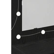 WALPLUS LED Mirror Cabinet In Black Oak - 90x31.5x62 Cm - Black - View 8