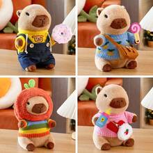 10 件水豚毛绒玩具带衣服配饰儿童水豚填充动物幼儿过家家装扮生日礼物 3 4 5 6 7 8 岁男孩女孩 - 彩色 - 查看 4