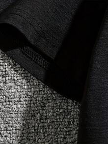 Men Plus Size T-Shirts - Black - View 3