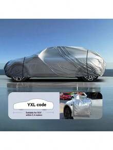 Gray PE Car Cover, Full Vehicle Coverage Anti-Scratch Anti-UV Anti-Dust, Sedan SUV Universal Car Cover, Essential For Outdoor Parking