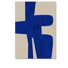 1 buc. Opțional, cadru postere, artă de perete, vintage, linie albastră, geometrie, flori, artă de perete, pânză, pictură de artă abstractă, postere și imprimeuri, imagini pentru barul de hotel, pentru decorul casei din sufragerie