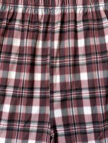 3pcs/Pack Men's Plaid Boxer Briefs, Thin & Comfortable Elastic Waist Loose Breathable Long Underwear - Multicolor - View 8