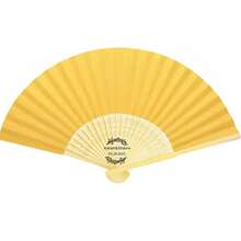 Wedding Colored Fan In Bulk Rustic Fan Custom Wedding Favor Fan Personalized Fans For Guests Wedding Fan Set Summer Beach Fan Halloween Fans - Yellow - View 14