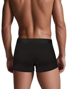 DIY Underwear, Funny Underwear, Custom Text, Novelty Lingerie, Humorous Men's Boxer Briefs, Unique Men's Gifts - Black - View 2