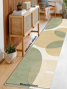 1pc Vintage Bohemian Style Indoor Hallway Carpet, Kitchen Mat | Machine Washable Rug Suitable For Kitchen, Dining Room, Hallway, Bedroom And Outdoor Areas - Multicolor - View 11