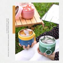 600ml Brotdose ,PP Material,Portable Breakfast Cup Food Jar Sealed Food Storage Cup Travel Breakfast Container Fruit And Oatmeal Breakfast Cup Pink Green White Blue Office Breakfast Cup Work Meal Prep School Lunch Container College Breakfast Jar Travel Food Jar Outdoor Food Storage Cup Home Breakfast Cup Fitness Enthusiasts Outdoor Adventurers Homemakers Leak-Proof Design Compact Lightweight - Multicolor - View 8