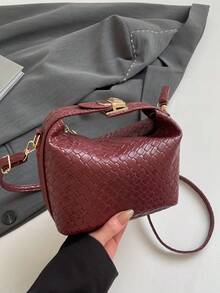 2025 New French High-End Woven Women's Handbag, Western Dumpling Bag, Niche Texture Commuter Bag, Versatile Tote