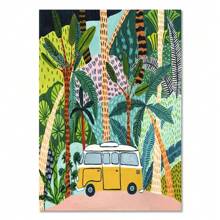 1 buc tropical colorat fată mașină floare Koala leopard perete artă pânză pictură postere perete pentru living decor cadouri cadru opțional