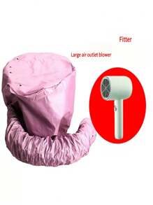 1 pezzo di copricapo regolabile per asciugacapelli in poliestere, intrecciato, inodore, adatto per capelli normali e lisciati, per acconciature, tintura e trattamento dei capelli, portatile, asciugatura rapida