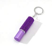 Mini 5ml Diamond-Encrusted Perfume Bottle, Compact, Exquisite, Colorful, Portable, Multi-Functional Keychain, Portable, Press And Spray School Supplies, Back To School