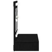 WALPLUS LED Mirror Cabinet In Black Oak - 90x31.5x62 Cm - Black - View 6