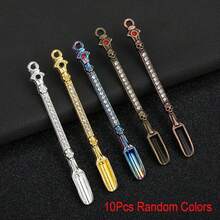 5 uds pala en polvo cuchara suministros de cocina 10 Uds cigarrillo Metal Micro-tuning botellaé hierba polvo pala herramientas Accesorios FUNM - 10 piezas de color aleatorio - Ver 2